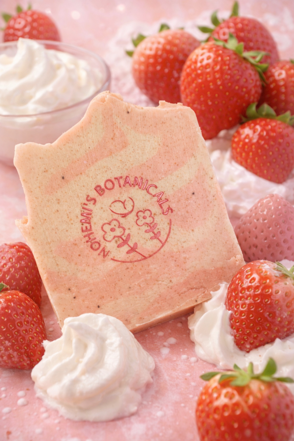 🍓 Strawberries & Cream Artisan Soap