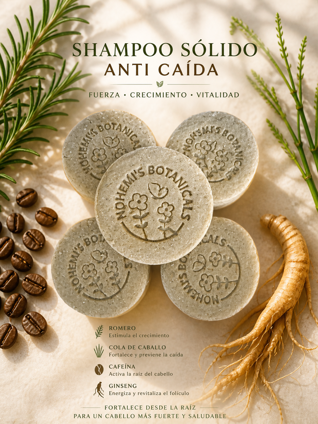 Anti-Hair Loss Solid Shampoo Bar